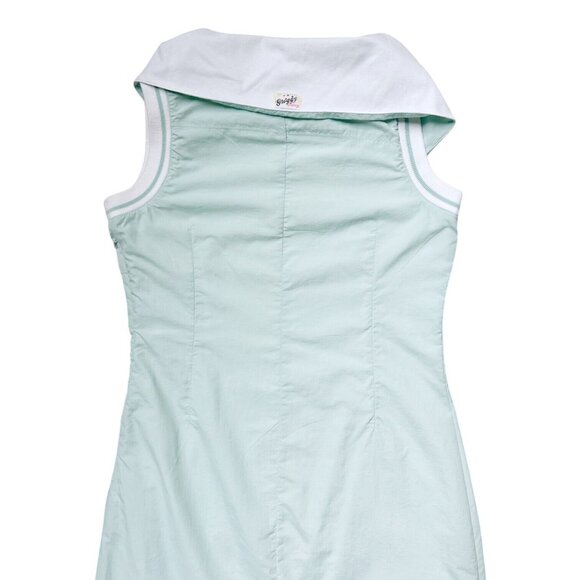 90s vintage groggy raver dress asymmetrical nylon futuristic y2k club kid. - Picture 5 of 7